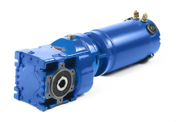 KV002-DC600-2-0.8 kW-270 rpm bevel gear motor